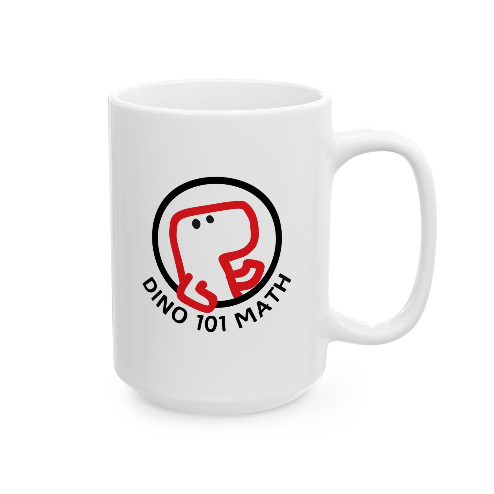 Dino 101 MATH Ceramic Mug, (11oz, 15oz)