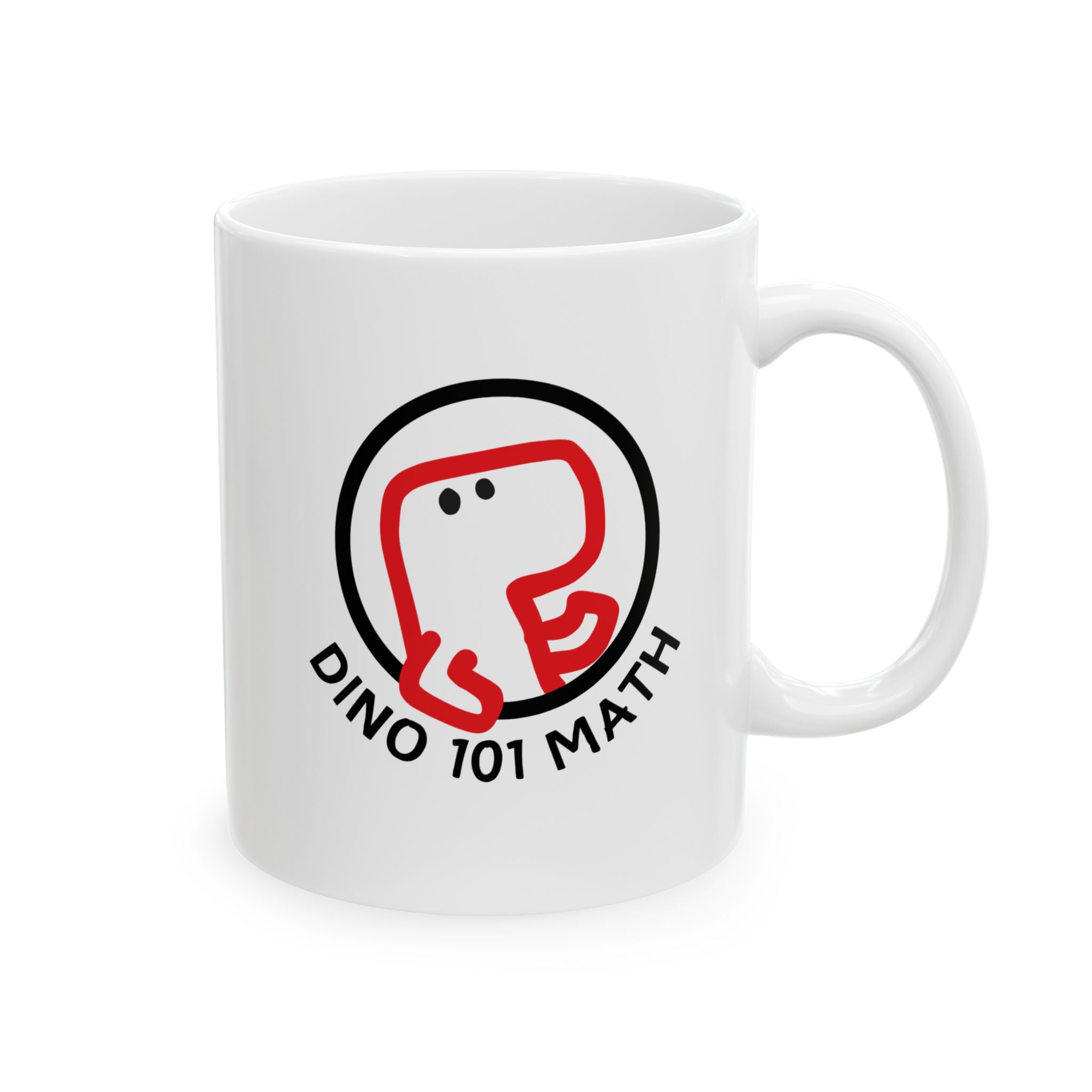 Dino 101 MATH Ceramic Mug, (11oz, 15oz)