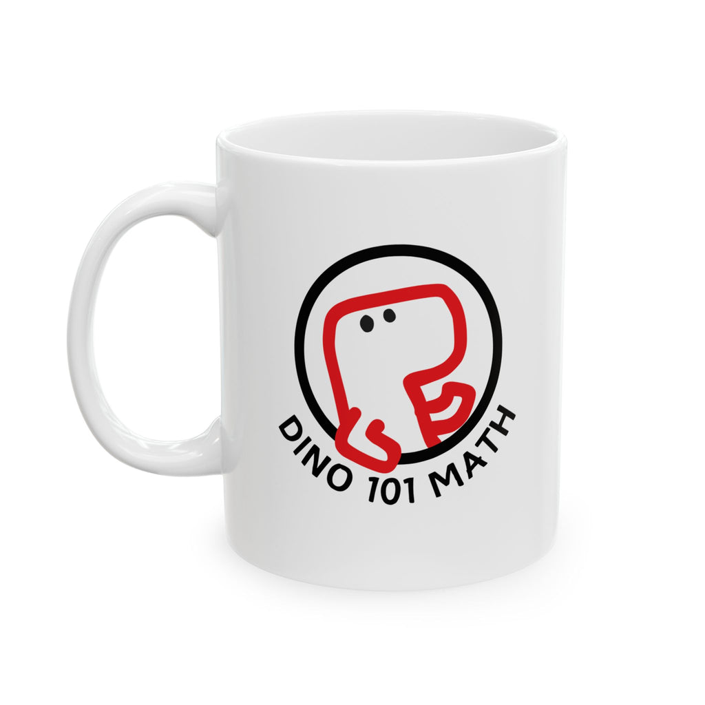 Dino 101 MATH Ceramic Mug, (11oz, 15oz)